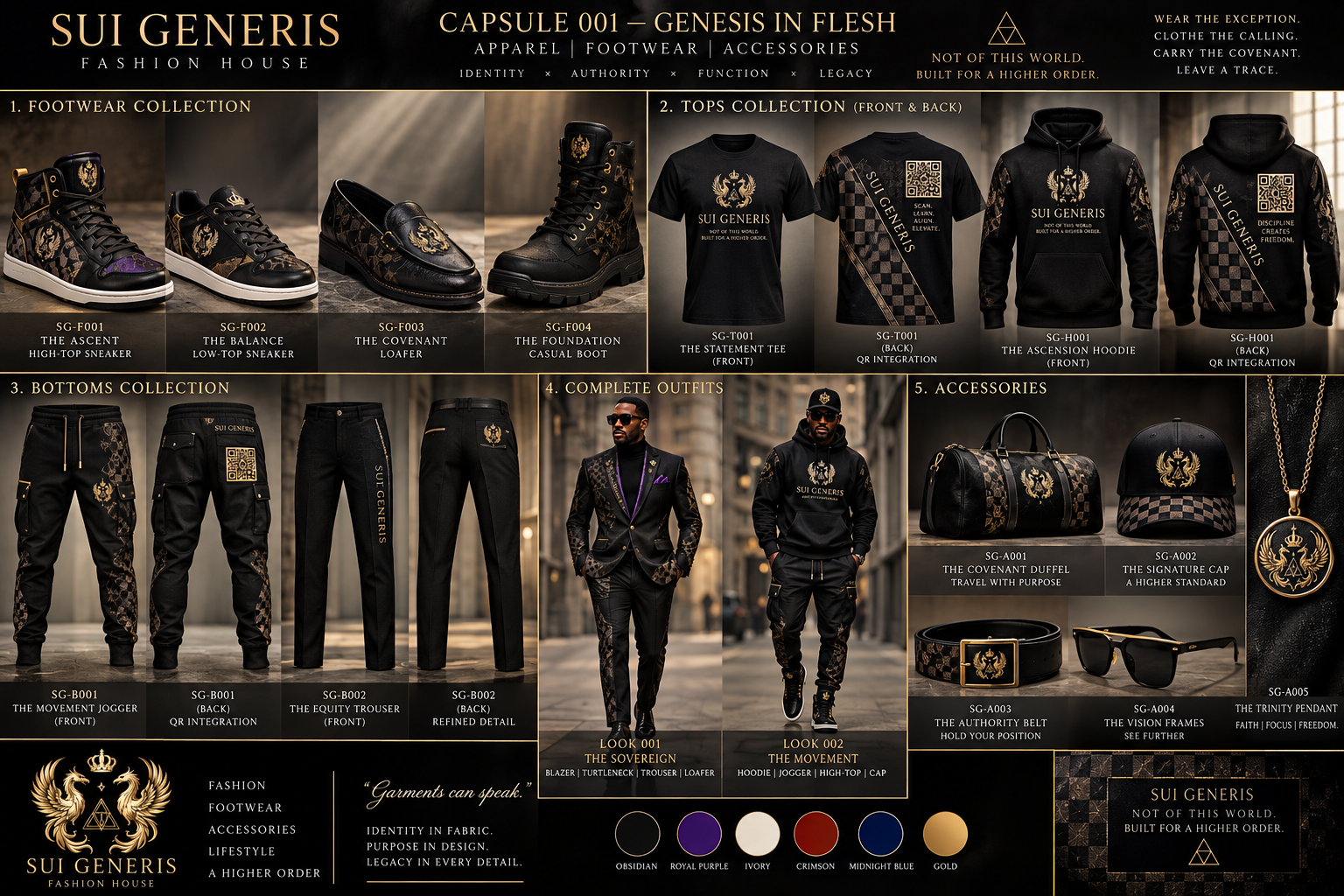 Genesis in Flesh original Sui Generis concept board