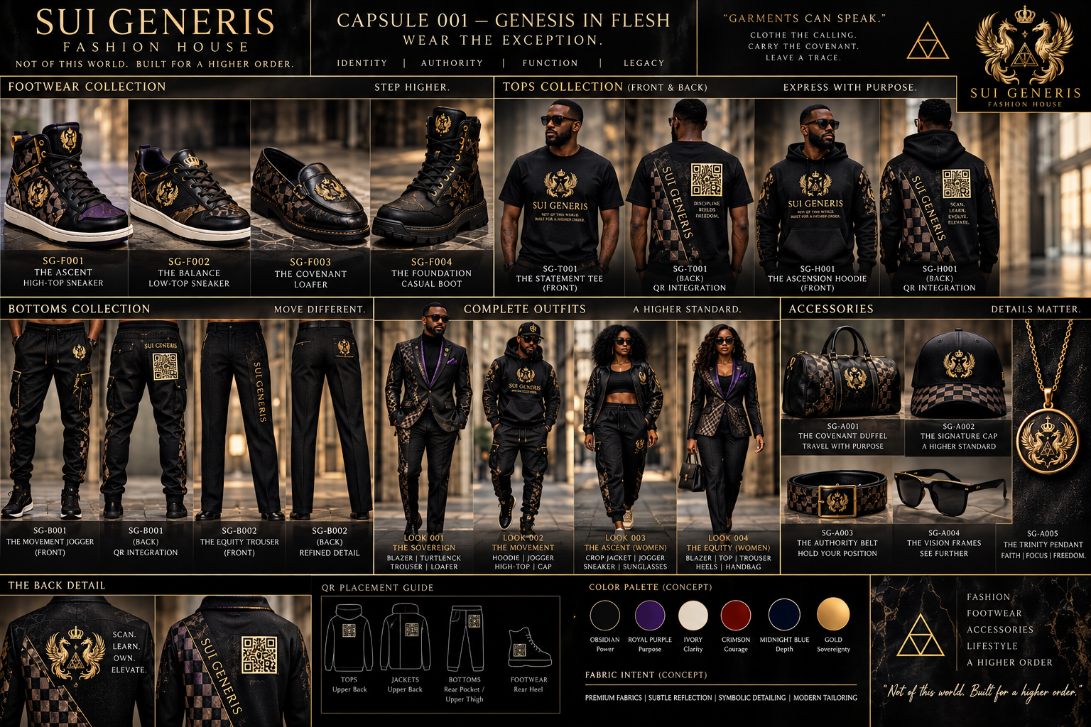 Sovereign Luxury System original Sui Generis concept board