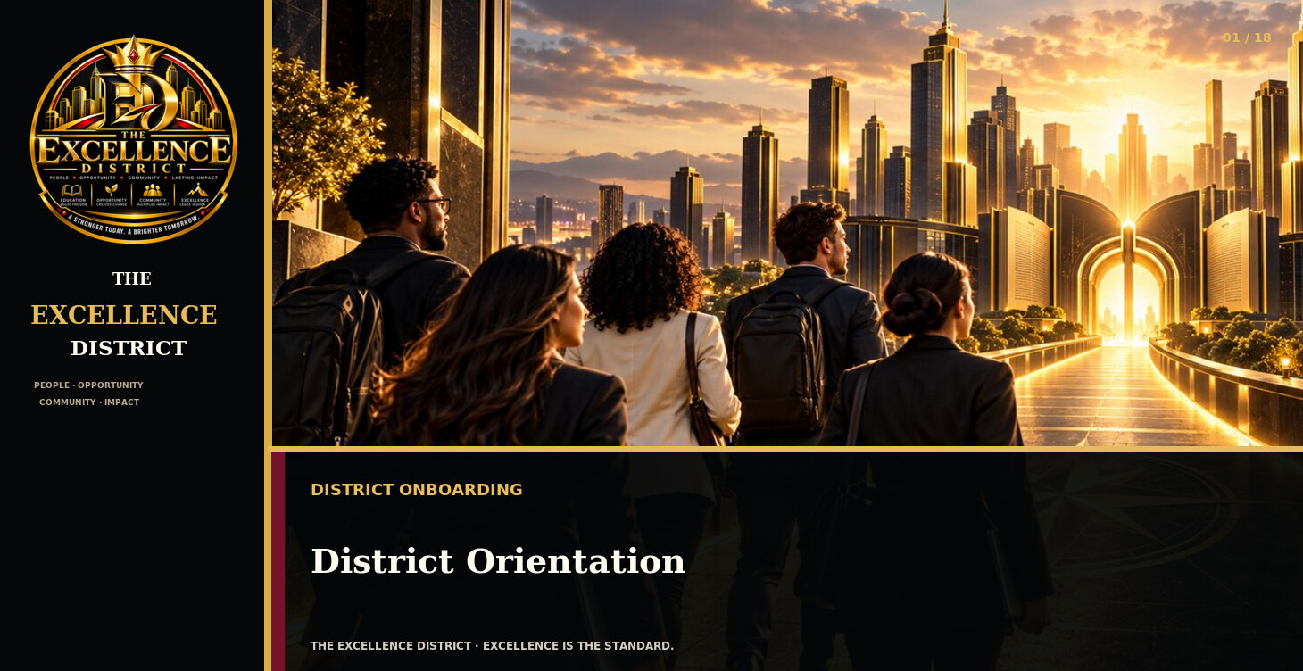 🏛️ District Orientation classroom cover