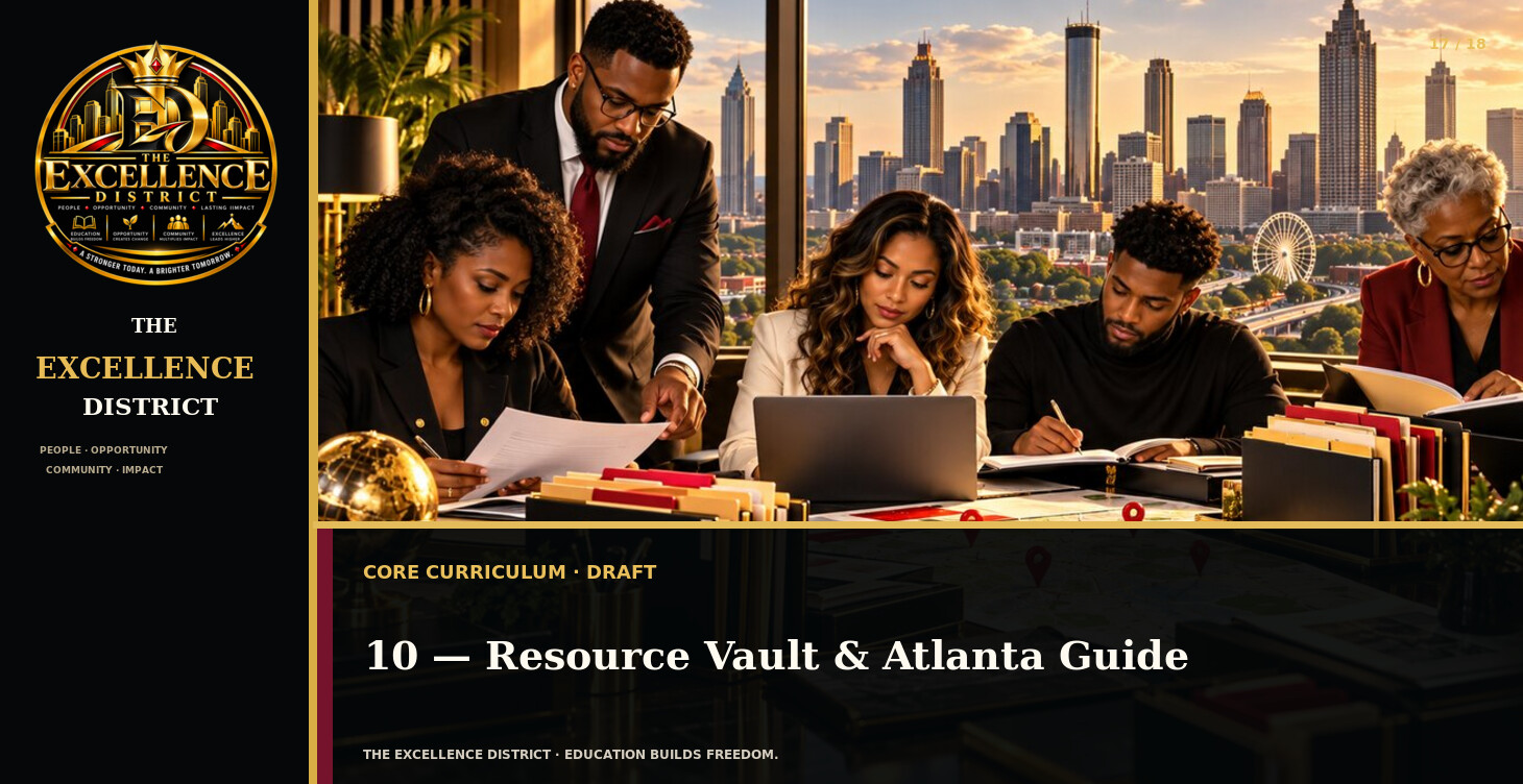 10 — Resource Vault & Atlanta Guide classroom cover